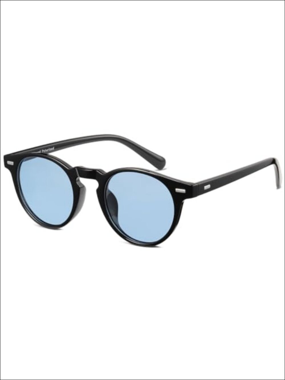 Round Polarized Sunglasses UV400 TR90 Lightweight Full Frame Unisex